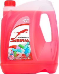 Изображение товара Стеклоочиститель SIBIRIA Бабл Гам, до -20 градусов, 4л