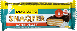 Изображение товара Батончик вафельный SNAQ FABRIQ со вкусом ванильный крем и бельгийский шоколад, глазированный, 45г