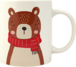 Изображение товара Кружка HOMECLUB Новогодние персонажи 350мл, с брелоком, керамика, в ассортименте, Арт. NM-c10