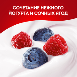 Йогурт питьевой ЧУДО Черника, малина 1,9%, без змж, 260г