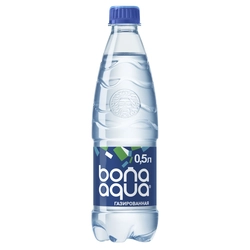 Вода питьевая BONA AQUA газированная, 0.5л