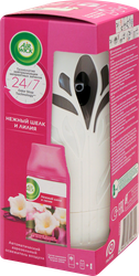Освежитель воздуха автоматический AIRWICK Freshmatic Нежный шелк и лилия, 420г