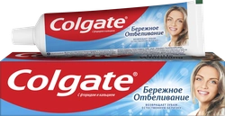 Зубная паста COLGATE Бережное отбеливание, с фтором и кальцием, 100мл