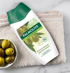 Гель-крем для душа PALMOLIVE Натурэль Интенсивное увлажнение с оливкой и молочком, 250мл