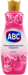 Кондиционер для белья ABC Rose pink концентрат, 1,44л