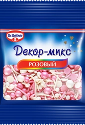 Посыпка кондитерская DR.OETKER Декор-микс розовый, 10г