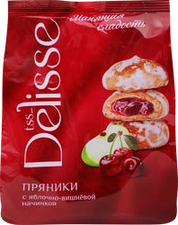 Пряники DELISSE с яблочно-вишневой начинкой, 300г