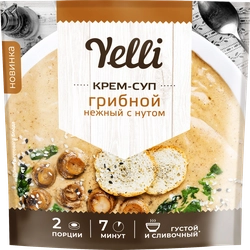 Крем-суп YELLI Грибной нежный, с нутом, 70г