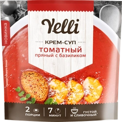 Крем-суп YELLI Томатный пряный, с базиликом, 70г