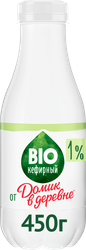 Продукт биокефирный ДОМИК В ДЕРЕВНЕ 1%, без змж, 450г