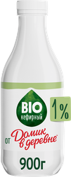 Продукт биокефирный ДОМИК В ДЕРЕВНЕ 1%, без змж, 900г