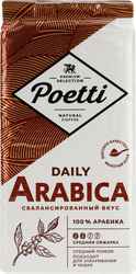 Изображение товара Кофе молотый POETTI Daily Arabica для чашки, 250г