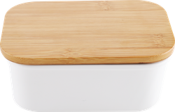 Масленка HOMECLUB Bamboo 16x10,5x7,5см, фарфор, бамбук Арт. MSB-4