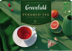 Набор чая GREENFIELD Pyramid Tea Collection 6 сортов в пирамидках, 56г
