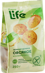 Печенье безглютеновое ЛЕНТА LIFE Овсяное, сдобное, 250г