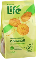 Печенье безглютеновое ЛЕНТА LIFE Овсяное, сдобное, 250г