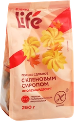 Печенье безглютеновое ЛЕНТА LIFE с кленовым сиропом, сдобное, 250г