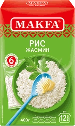 Рис MAKFA Жасмин, шлифованный, в пакетиках, 6х66,6г