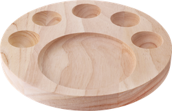 Подставка для яиц HOMECLUB Wood, пасхальная, 20x20x2см, каучуковое дерево Арт. MSRB-1