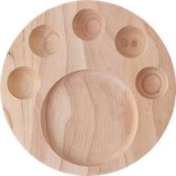 Подставка для яиц HOMECLUB Wood, пасхальная, 20x20x2см, каучуковое дерево Арт. MSRB-1