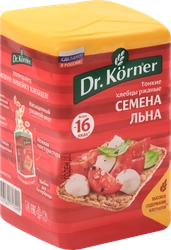 Хлебцы ржаные DR KORNER с семенами льна, 100г