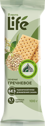 Изображение товара Печенье ЛЕНТА LIFE Гречневое, из зеленой гречки, 100г