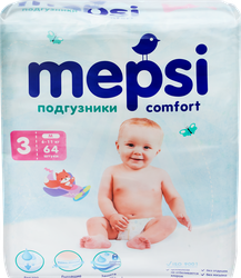 Подгузники детские MEPSI M 6–11кг, 64шт