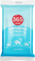 Изображение товара Продукт из творога 365 ДНЕЙ несладкий 24%, с змж, 180г