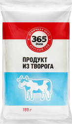 Продукт из творога 365 ДНЕЙ несладкий 24%, с змж, 180г