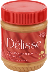 Паста арахисовая DELISSE Crunchy, 340г