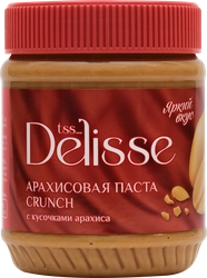 Паста арахисовая DELISSE Crunchy, 340г