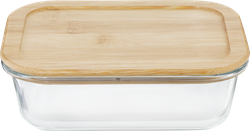Изображение товара Контейнер для продуктов HOMECLUB с крышкой, бамбук, 640мл