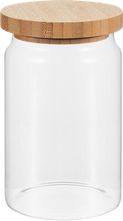Изображение товара Банка для хранения HOMECLUB Bamboo, с крышкой, бамбук, 900мл