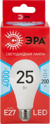 Изображение товара Лампа светодиодная ЭРА RED LINE LED A65-25W-840-E27 R Е27/E27 25Вт, груша, нейтральный белый свет Арт. Б0048010