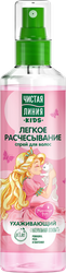 Изображение товара Спрей для волос детский ЧИСТАЯ ЛИНИЯ Ромашка, роза и пантенол, легкое расчесывание ухаживающий, 160мл