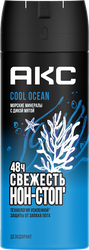 Изображение товара Дезодорант-спрей мужской АКС Cool ocean Морские минералы с дикой мятой, 150мл