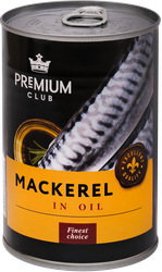 Изображение товара Макрель PREMIUM CLUB в масле, кусочки, 425г