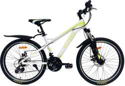 Велосипед ACTIWELL Journey, 24" 21 скорость, бело-желто-зеленый, бело-зелено-голубой, Арт. JRN24AL-U