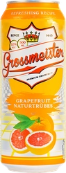 Напиток пивной GROSSMEISTER Naturtrubes Grapefruit нефильтрованный пастеризованный 2%, 0.5л