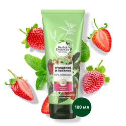 Бальзам-ополаскиватель для волос HERBAL ESSENCES Белая клубника и сладкая мята, 180мл