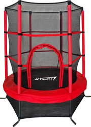 Батут ACTIWELL 140х140х160см, с внутренней сеткой, Арт. TRMI-55-A