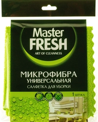 Салфетка для уборки MASTER FRESH 30x30см, универсальная, микрофибра