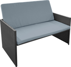 Диван GIARDINO CLUB Лофт патио 119х62х86/63см, искусственный ротанг, Арт. LF0516-1