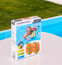 Нарукавники для плавания надувные ACTIWELL Animals 23х15см, Арт. LAMA01