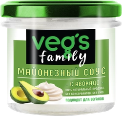 Соус майонезный VEG`S с маслом авокадо, 200г