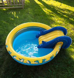 Бассейн надувной ACTIWELL Aqua 148х26см, с горкой, Арт. GB-032807