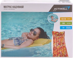 Матрас для плавания надувной ACTIWELL 183x69см, Арт. BrTropics02