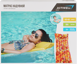 Изображение товара Матрас для плавания надувной ACTIWELL 183x69см, Арт. BrTropics02