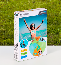 Мяч надувной пляжный ACTIWELL Animals d=51см, Арт. LAMA05
