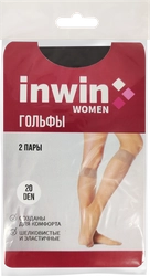 Гольфы женские INWIN р. 23–25 20 den natural, 2пары